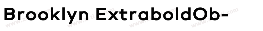 Brooklyn ExtraboldOb字体转换